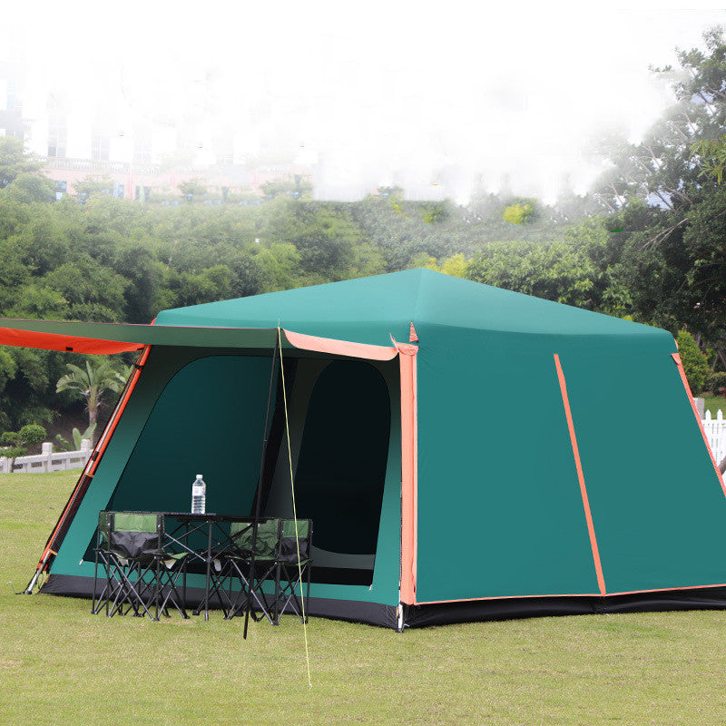 Outdoor Fully Automatic Aluminum Rainstorm Field Camping Big Tent