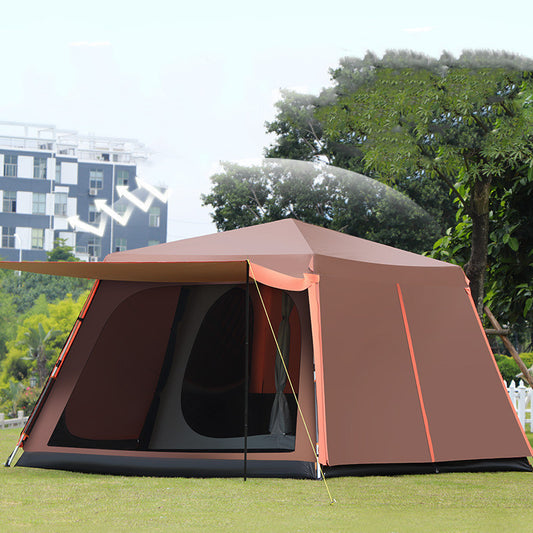 Outdoor Fully Automatic Aluminum Rainstorm Field Camping Big Tent