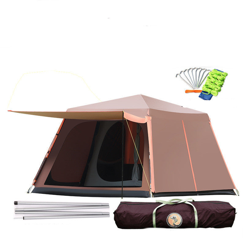 Outdoor Fully Automatic Aluminum Rainstorm Field Camping Big Tent