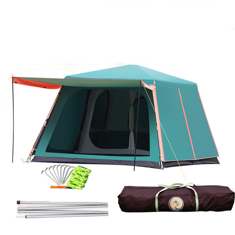 Outdoor Fully Automatic Aluminum Rainstorm Field Camping Big Tent